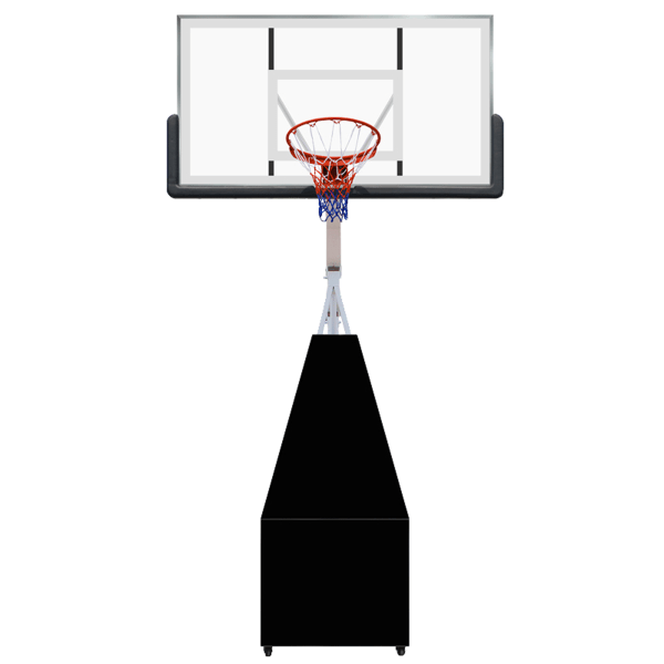 Prosport Basketkorg vikning Pro 1,2 - 3,05m vit one size