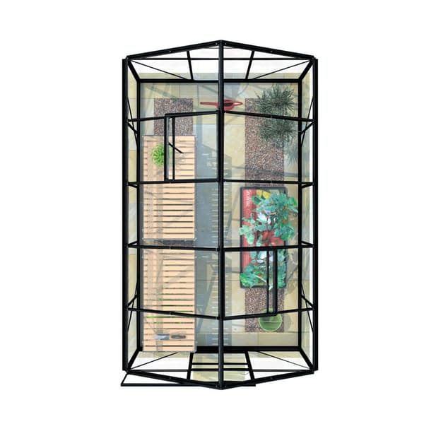 Lykke Växthus PC 6,2m2, svart