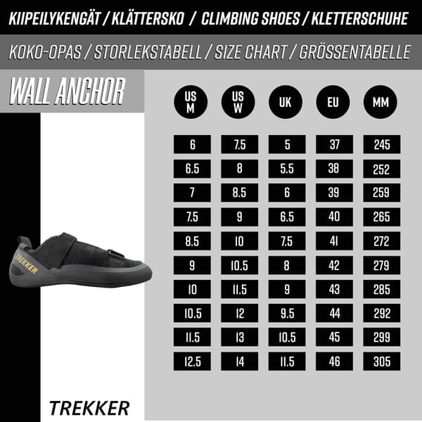 Trekker klatresko Wall Anchor - EU37
