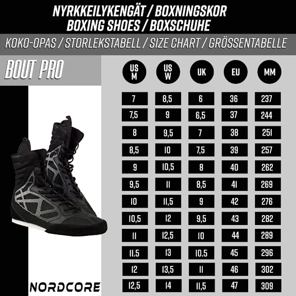 Nordcore Boxningskor Core Bout Pro - EU36