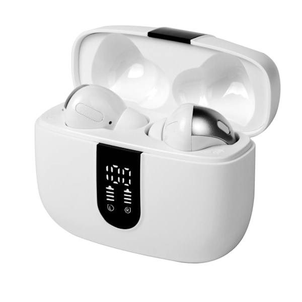 Bluetooth Hodetelefoner Ekte Trådløse Ørepropper LED Strømdisplay Øretelefoner med Trådløst Ladeetui In-Ear Ørepropper med Mikrofon