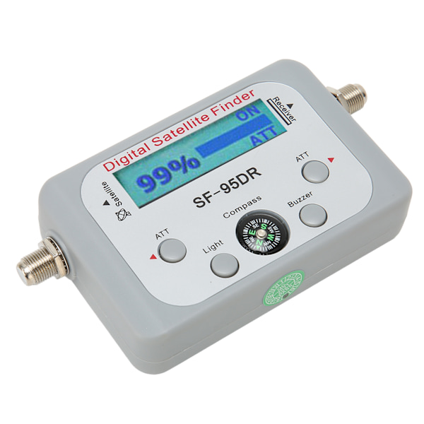 Digital satellitfinder 950 til 2150MHz ATT Buzzer Funktion Satellitsignal Måler med Kompas til DirecTV