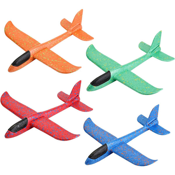 Skumglidflygplan, Barn Glidflygplan, Manuell Kastflygplan, Flygande Utomhussporter för Barn (4-pack)