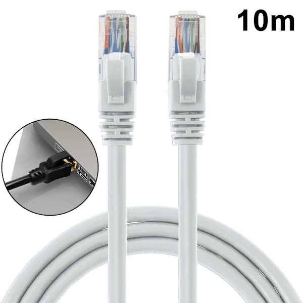 Udendørs Ethernet-kabel, Cat5 Udendørs Ethernet-kabel Vandtæt Ethernet-kabel Højhastigheds LAN-netværks patchkabel med forgyldt RJ45-stik