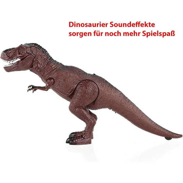 Fjernstyret Tyrannosaurus Rex dinosaur til børn med lyd og gåfunktion, dinosaurmodel