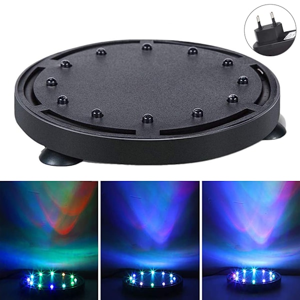 Akvarium bubbla LED-lampor   Fjärrstyrd luftstensskiva, med   effekter för fiskakvariedekorationer