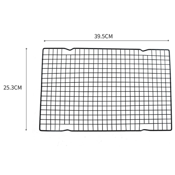 2 stk. Barbecue Net i almindeligt vævet kulstofstål, køkkenapparater, husholdnings non-stick bagerist, bagning, grillning, køling, sund og holdbar, rustfri