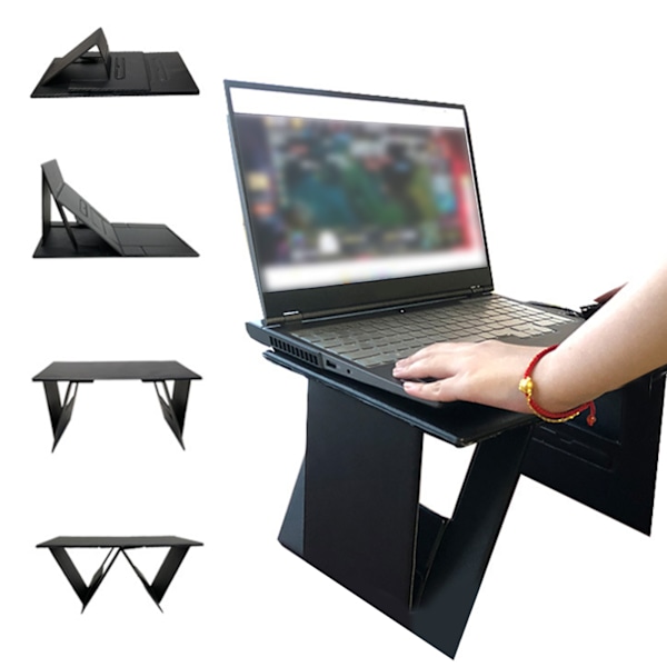Bærbar Laptop Bord Sammenklappeligt Mini Laptop Beslag Holder Justerbart Laptop Bord til Kontor
