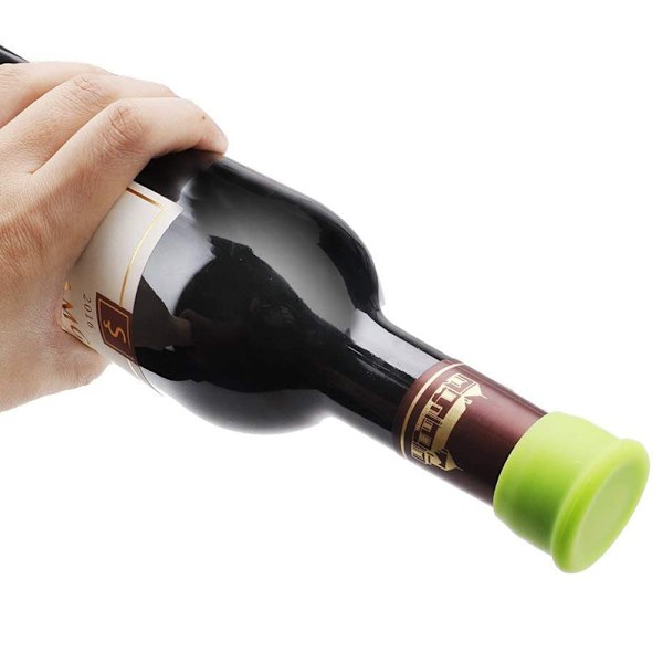 8-delad uppsättning silikonflaskkapslar, ölsparare, ölkapslar, flaskkapsel, ölkapsel, kapsyler, vin- och juiceflaska