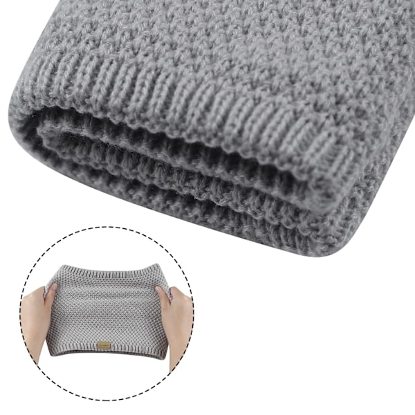 Vintertubhalsduk, loopscarf, rund halsduk, tjock fleecehalsvärmare, fodrad, mjuk termisk halsrör, halsduk, halsvärmare för män och kvinnor,