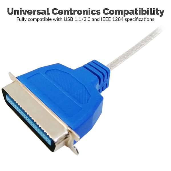 USB IEEE 1284 printerledning standard CN36 interface USB til parallelportledning kabel Printerkabeladapter (CB-CN36)
