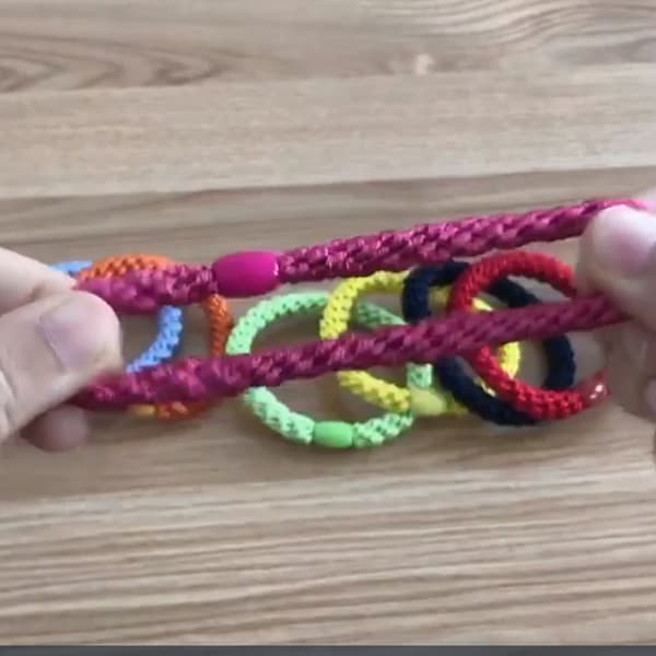 Elastiske hårelastikker til kvinder og piger, pakke med 15
