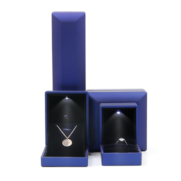 LED Lys Ring Æske, Moderne LED Belyst Ring Opbevaring Smykkeskrin Gave (Armbånd æske størrelse)