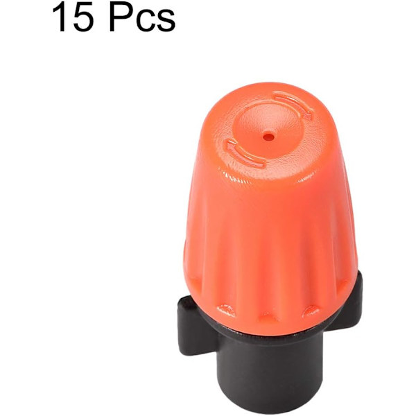 Justerbare 6mm Forstøvere Sprinkler PUlverisator Vanding 15 Stk