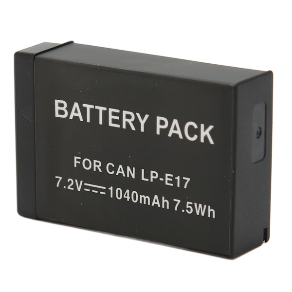 LP E17 Batteri Intelligent Høj Kapacitet 1040mAh Udskiftning til 200D II R10 RP 750D M6mark2 800D 850D 77D 760D M3 M5
