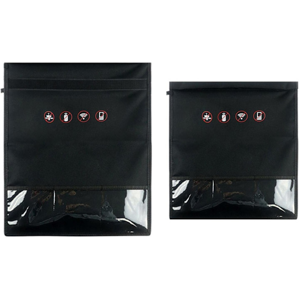 Signal Blocking Bag – Faraday Pouch för Signal Blocking Device – Faraday Cage Protection för Laptop, Tablet, Bilnycklar, Stor Faraday Bag för Bil