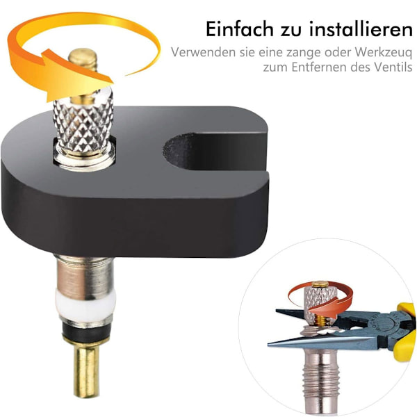 Däckventilsadapter Ventilkärna Cykel Kit Presta Ventiltillbehör användbart praktiskt