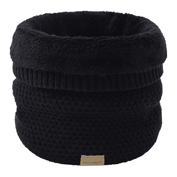 Vinter tubeskjerf, loop-skjerf, rundt skjerf, tykk fleece halsvarmer, foret, myk termisk hals, halsduk, halsvarmer for menn og kvinner,
