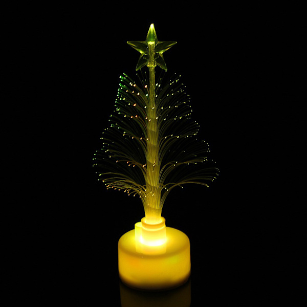 Mini Färgglada LED Fiberoptisk Nattlampa Julgranlampa Ljus Julgåva