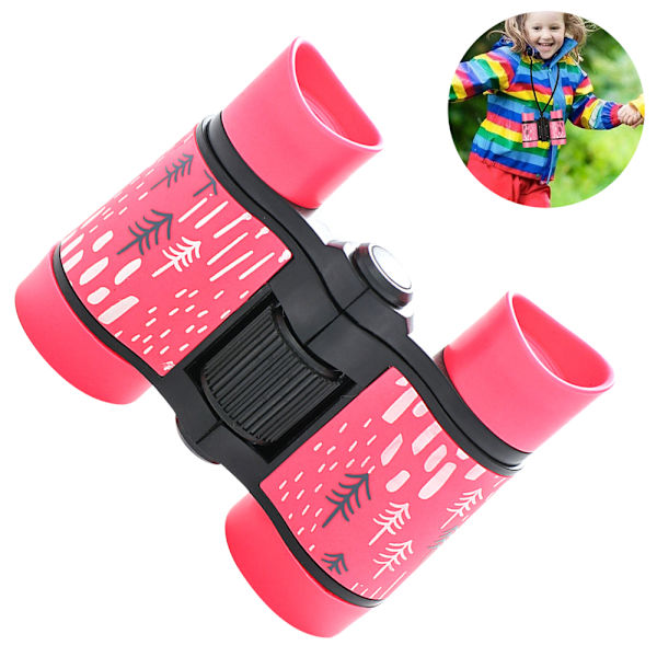 Kikkert for barn, beste gaveleker kikkert for 3-10 år gutter jenter og småbarn, barnekikkert støtsikker sammenleggbar for reise, camping, fugletitting
