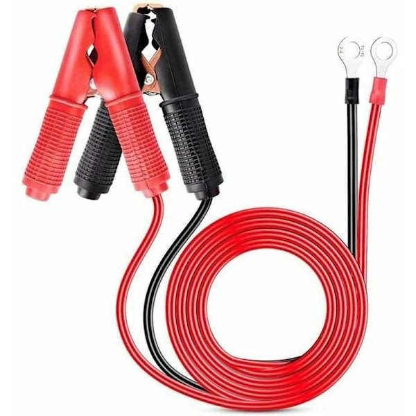 2 stk. 30A krokodilleklemme krokodilleklemme 12v 24v bilbatterioplader 1m jumper