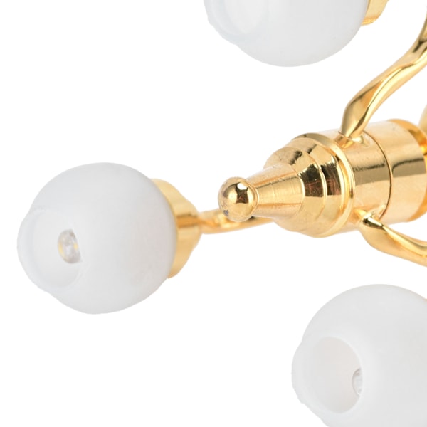 1:12 Dockhus Krona Miniatyr Utsökt Elegant LED Taklampa Dekoration