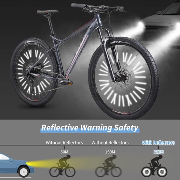 36 stk. Cykel Eger Reflektor Hjul Eger Reflektor 360° Synlighed og Nem Montering Cykel Reflekser