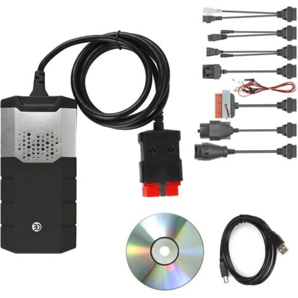 Vci Vd Ds150E Cdp Pro för Delphis 2020.R0 med Bluetooth Ds och Keygen Obd2 diagnosverktyg Aktivator Scanner med 8 i 1 bildiagnoskabel