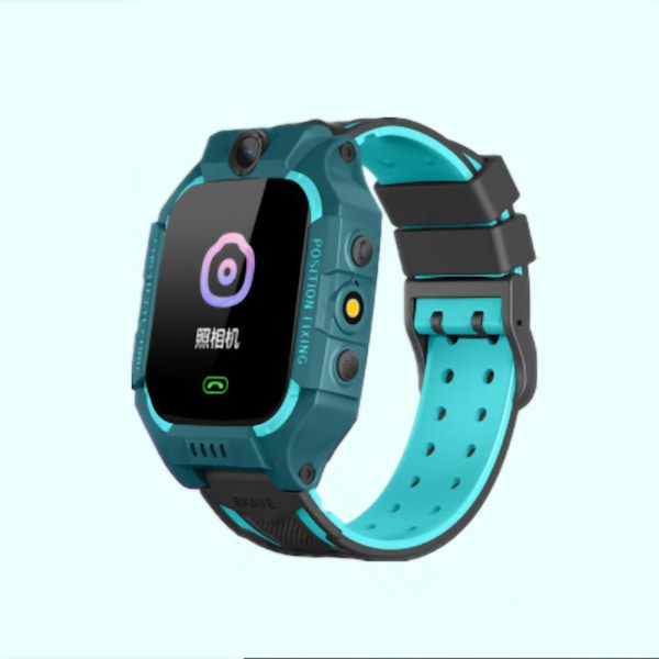 Smartwatch för barn 4G, positioneringsfunktion, vattentät telefonklocka för pojkar, flickor och grundskoleelever, grön