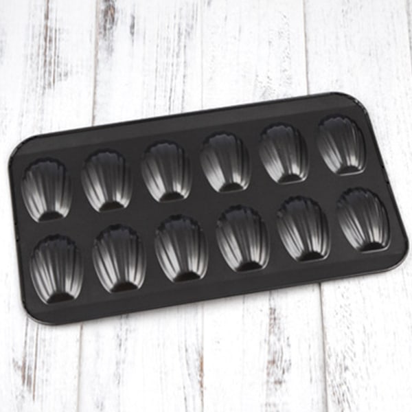 Non-stick gryta, 12 hål skal kaka bakplåt Choklad non-stick bakplåt, för bakning bakverktyg