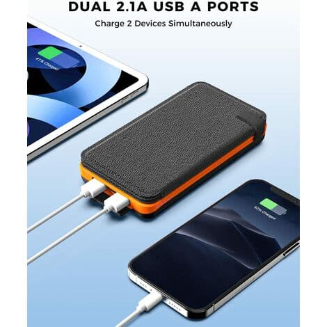 Oplader - Orange - Forstærket 25.000mah