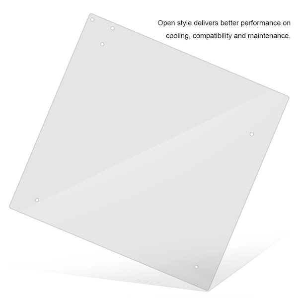 Öppen ram Genomskinlig Akryl Overlock Datorfodral DIY Basstativ För ITX Moderkort