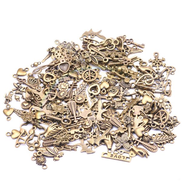 【100 Berlocktillbehör】Innehåller 150 berlockarmbandtillbehör, silver (100 st), guld (50 st). Tillräcklig kvantitet gör att du fritt kan skapa din egen uppsättning och enkelt anpassa den till dina kläder.
