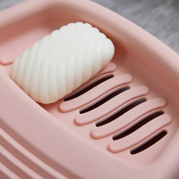Anti-Skridsikker Vaskbræt Hængende Tyk Plast Vaskbræt Tøjrensningsværktøj Pink