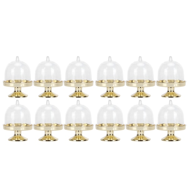 12-pack Mini Godisask med Lock - Cupcakes, Godisdisplay, Festtillbehör - Guldbotten