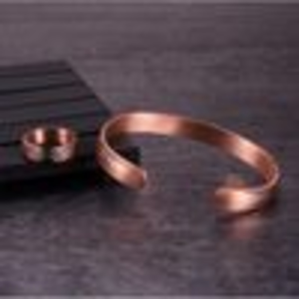 Armbånd, Magnetisk kobberarmbånd mod gigt, mænd og kvinder, armring med stærke magneter (2 stk.)