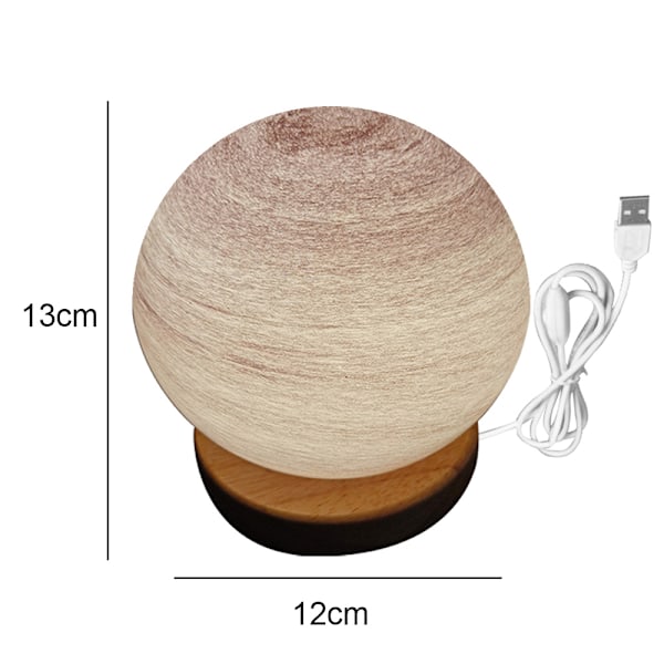Planet lampe Solnedgang bordlampe Atmosfære Regnbue lampe Vandrende planet natlampe Sengelampe