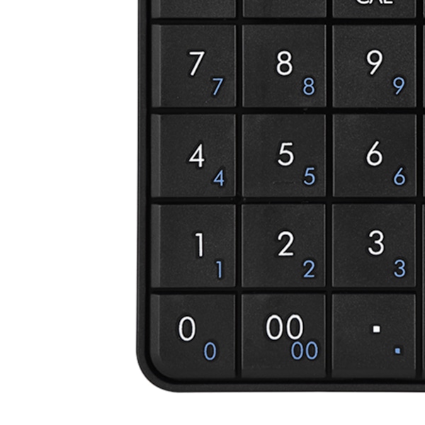 Mini 2.4G USB Trådløs 2 I 1 29 Tasters Numerisk Tastatur & Lommeregner med LCD-display