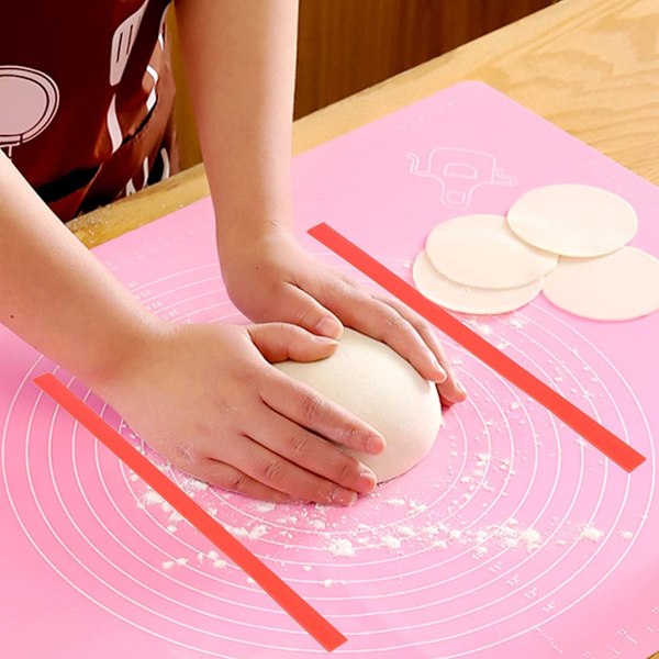 Slitesterke Målestrimler i Silikon for Deig Kjevle Guider Kjeks Paier Baking