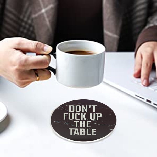 Absorberende keramiske sten coasters, Guldsmed, Sten coasters