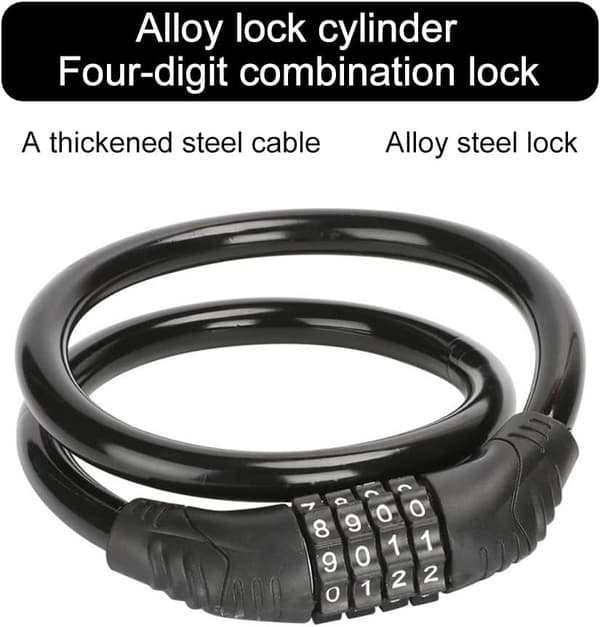1PCS cykellås - svart