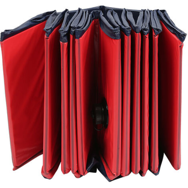Hopfällbar hundpool 120 x 30 cm badkar bärbar badbalja husdjursbad utomhus inomhus halkfri röd