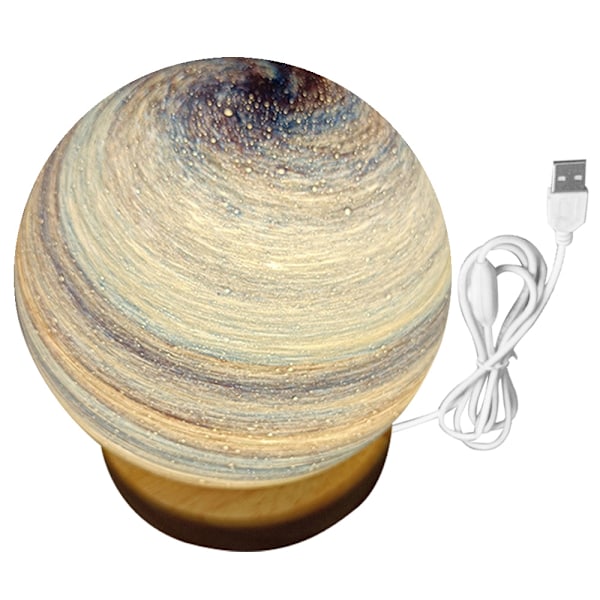 Planet lampe Solnedgang bordlampe Atmosfære Regnbue lampe Vandrende planet natlampe Sengelampe