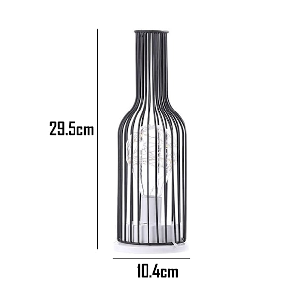 Dekorativ lampe med bur, lampe til soveværelse, køkken, bryllup