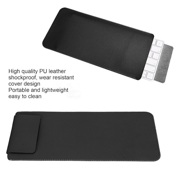 Trådlöst tangentbordsfodral PU-läder Portabelt Lättviktigt 30x14x1cm Skyddsfodral för Magic Keyboard 2