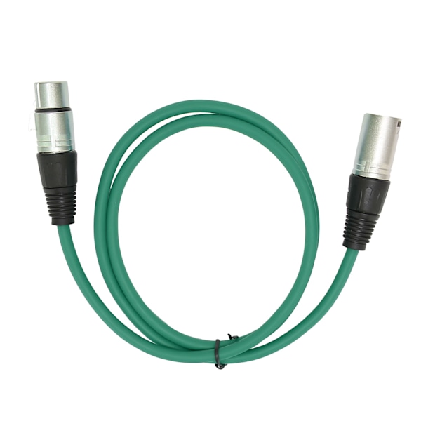 3-Pin Han til Hun Mikrofonkabel Holdbart Lydadapterkabel til Mikrofon, Grøn