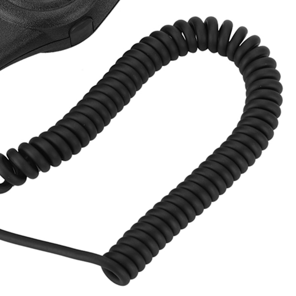 3,5 mm hodetelefonkontakt høyttaler mikrofon Walkie talkie radio håndmikrofon med stålbelteklips