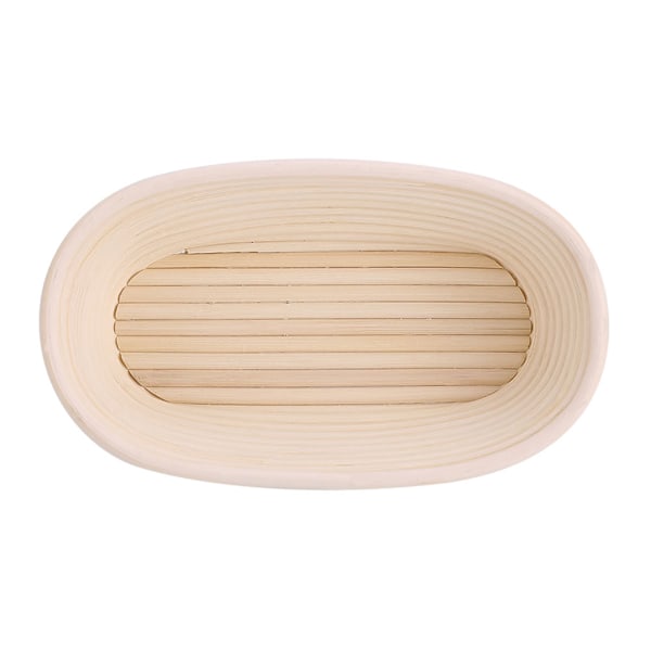 Håndlavet Ubleget Naturlig Rør Proofing Kurv Dej Brødbagning, 25x14.5x8cm