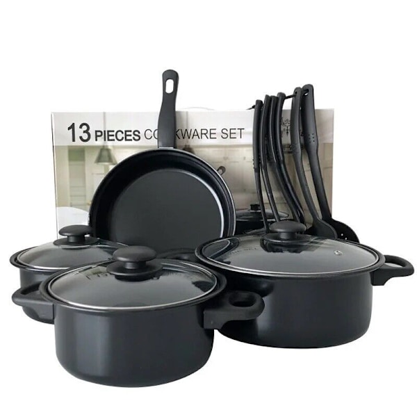 13 Dele Non-Stick Gryder/Pander/Redskaber Basis Kogegrej Sæt