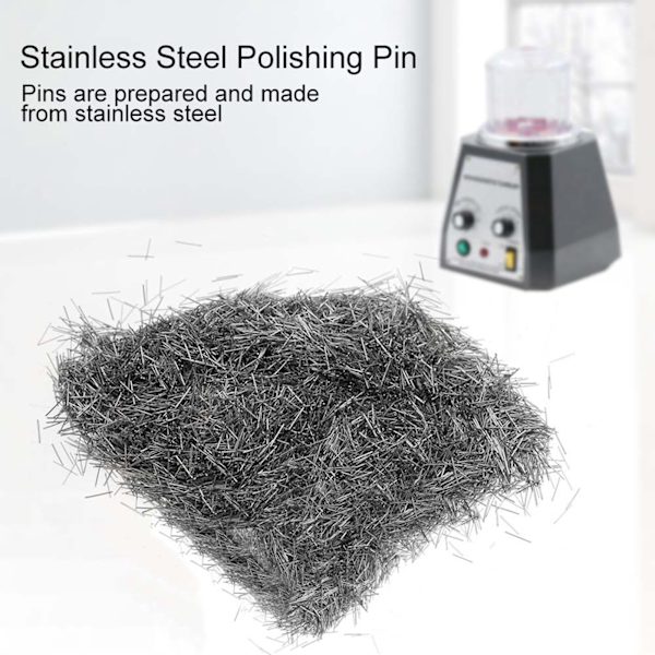 Smykkepolernåle i rustfrit stål, polermedie til magnetisk tumbler (0,5 mm)